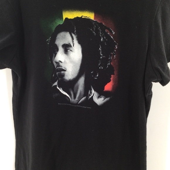 Bob Marley Graphic Portrait Tee 2006 Zion Root Wear - Picture 2 of 9